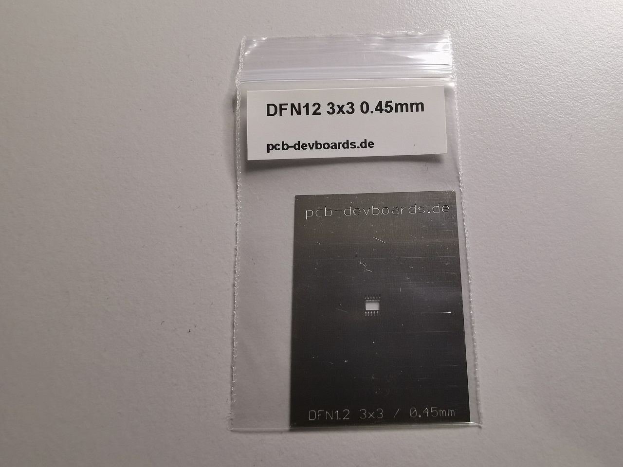 DFN12 3x3mm 0.45mm, SMD stencil