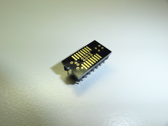 SO16 / SOP16 (1.27mm) -> DIL16 (0.3″), SMD Adapter