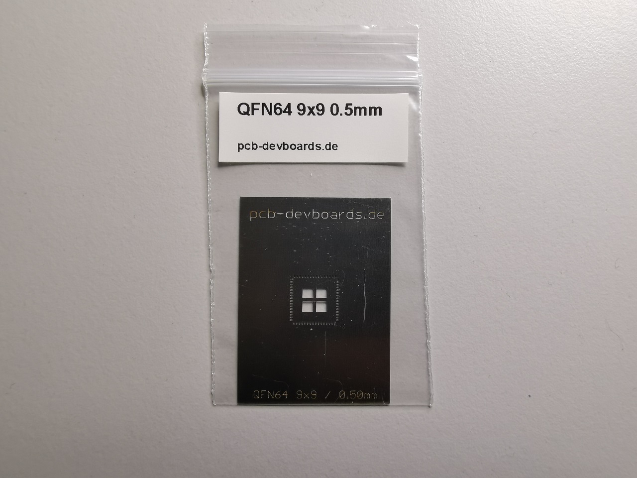 QFN64 9x9mm 0.5mm, SMD stencil