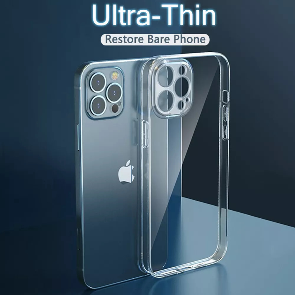 Hülle iPhone 12 13 Max Mini Klar Bumper Schutzhülle Case Cover Schutzglas